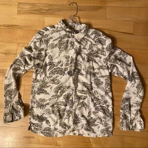 AllSaints viscose long sleeve shirt - medium